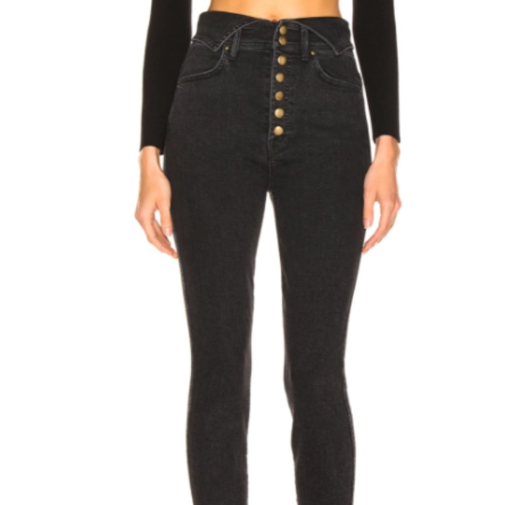 MOTHER | Swooner Exposed Snap Ankle Jeans SIZE 30